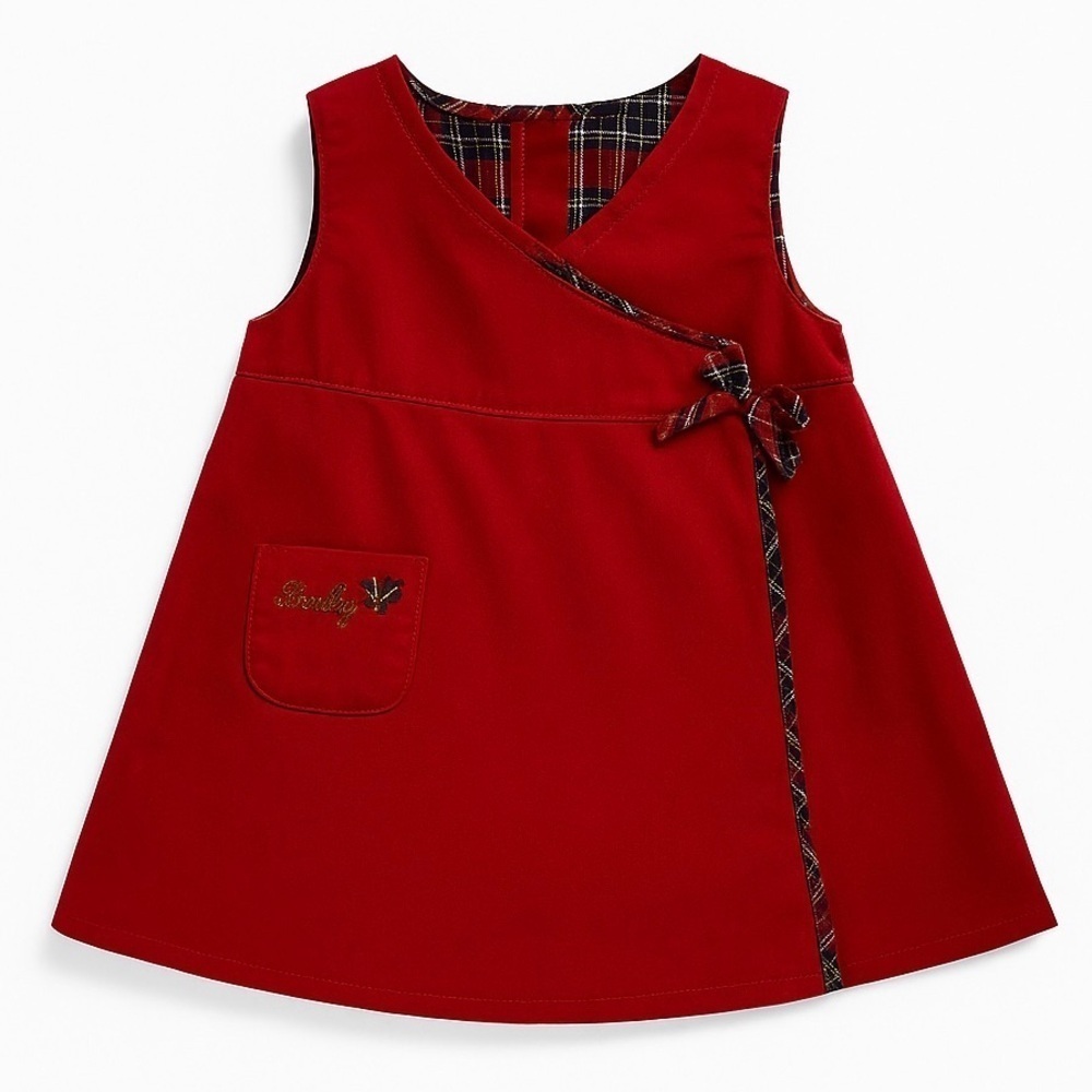 Izod Vintage Red Velvet Christmas Dress
